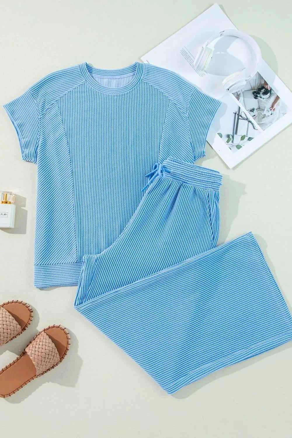 Ribbed Knit Round Neck Top and Pants Casual Set 44636605-b7a0-45a5-ad29-c0eb3a0b3d25-Max-Origin