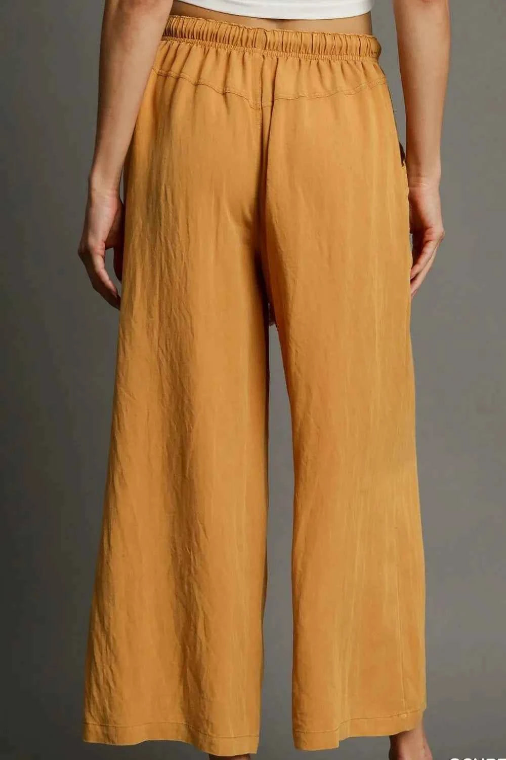 Umgee Full Size Rope Drawstring Wide Leg Pants Plus Size 44d1f9b2-ce53-4342-8625-4fbf1f31ffbf-Max