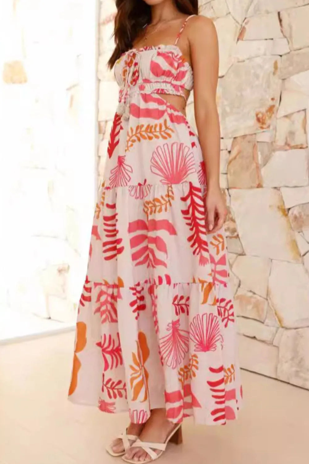 Cutout Printed Sleeveless Midi Cami Dress Strawberry 44f1e500-112f-49ab-8d30-5e5c62285f0a-Max-Origin