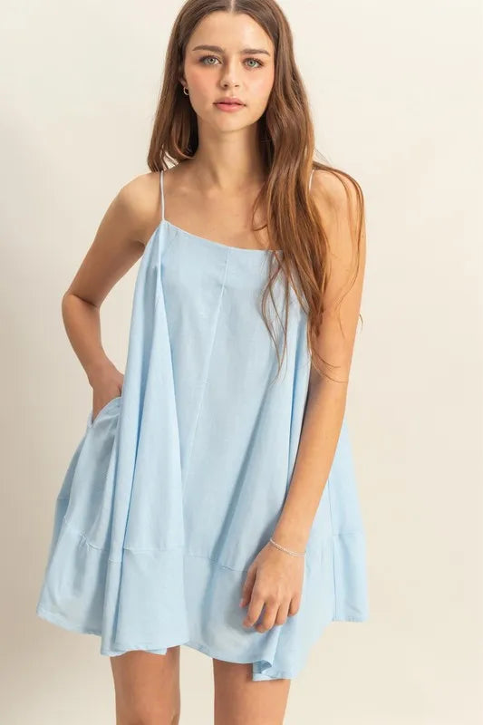 HYFVE A-Line Flowy Mini Cami Dress with Pockets L.BLUE 44fd264a-a110-466c-819c-0ecf34279fd0-Max