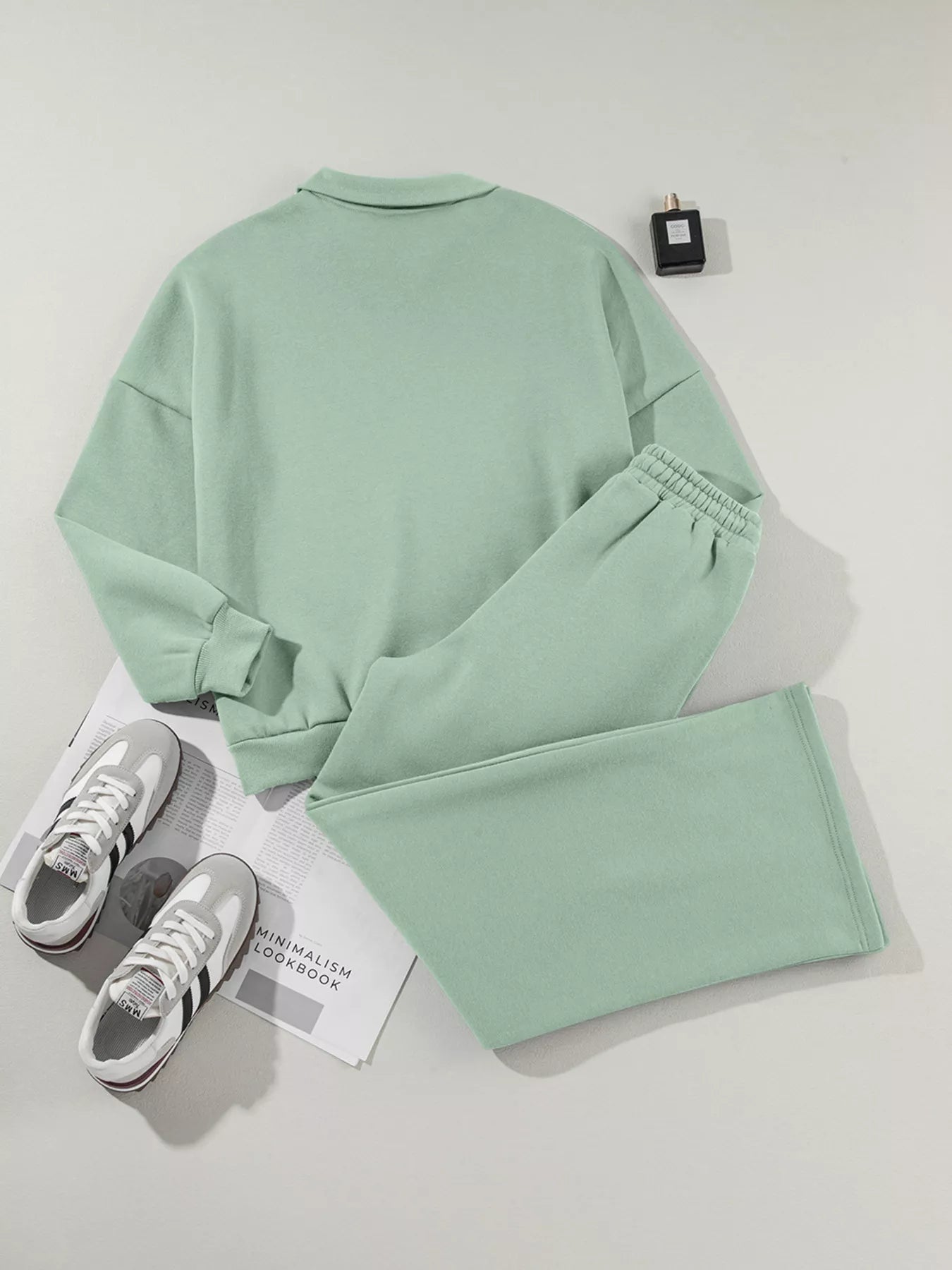 Drop Shoulder Zip Up Jacket and Drawstring Pants Active 2pcs Set 45de07efdd624f199d55e06508c5b846-Max-Origin