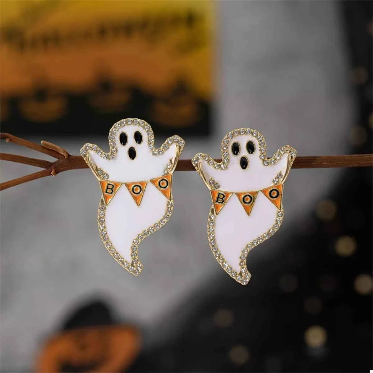 Halloween Ghost and Pumpkin Dangle Earrings 4663f44c-86b6-4ab6-b166-21797d19ecc6-Max-Origin