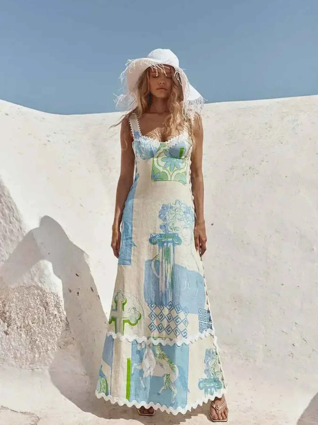 Tied Back Printed Maxi Dress Color 469bc6f1601f46d5a427e2e7ec514f75-Max-Origin