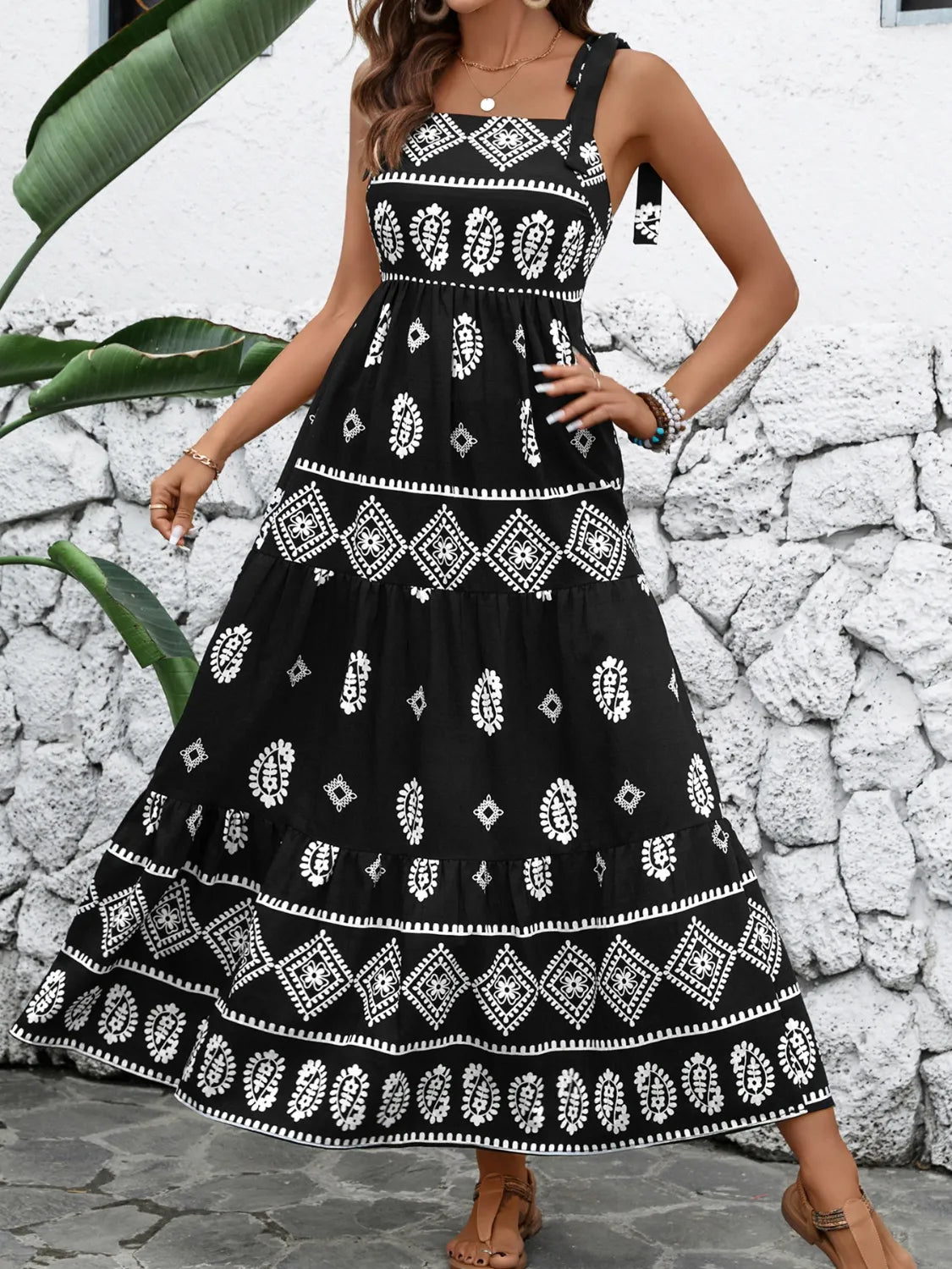 Printed Square Neck Maxi Cami Dress 471dfa39-9373-496d-aca4-e0c0046ac638-Max-Origin