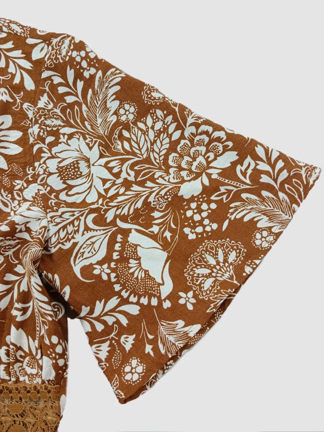 Lace Detail Printed Short Sleeve Midi Dress 474ca3e6-a871-4cc9-a034-3ded3fb98f48-Max-Origin