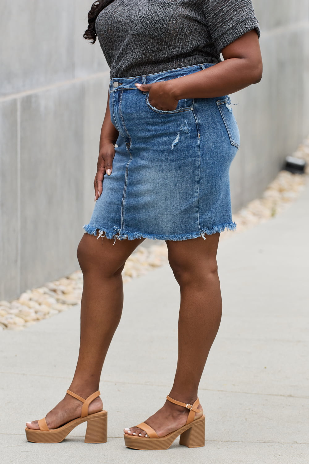 RISEN Amelia Full Size Denim Mini Skirt 4778b1ae404e40c78c61d57938988f50-Max