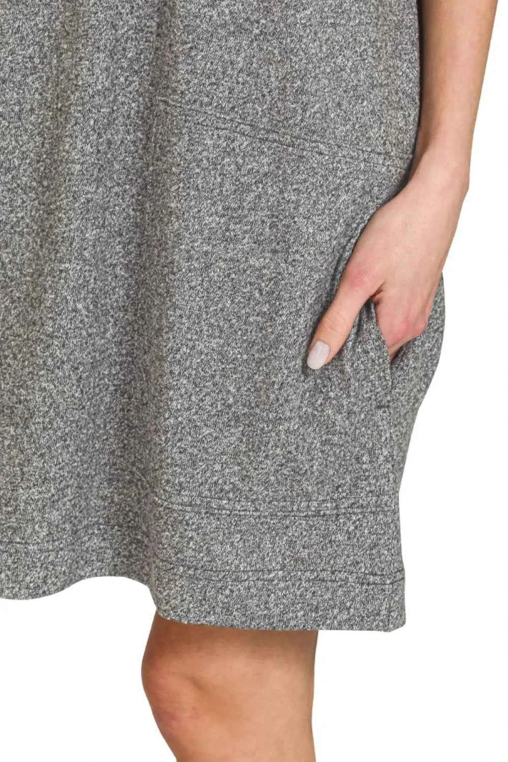 Zenana Soft Melange Hacci T-shirts Dress 47c638cd-b9f3-4464-8d8b-41a98aa483e4-Max-Origin