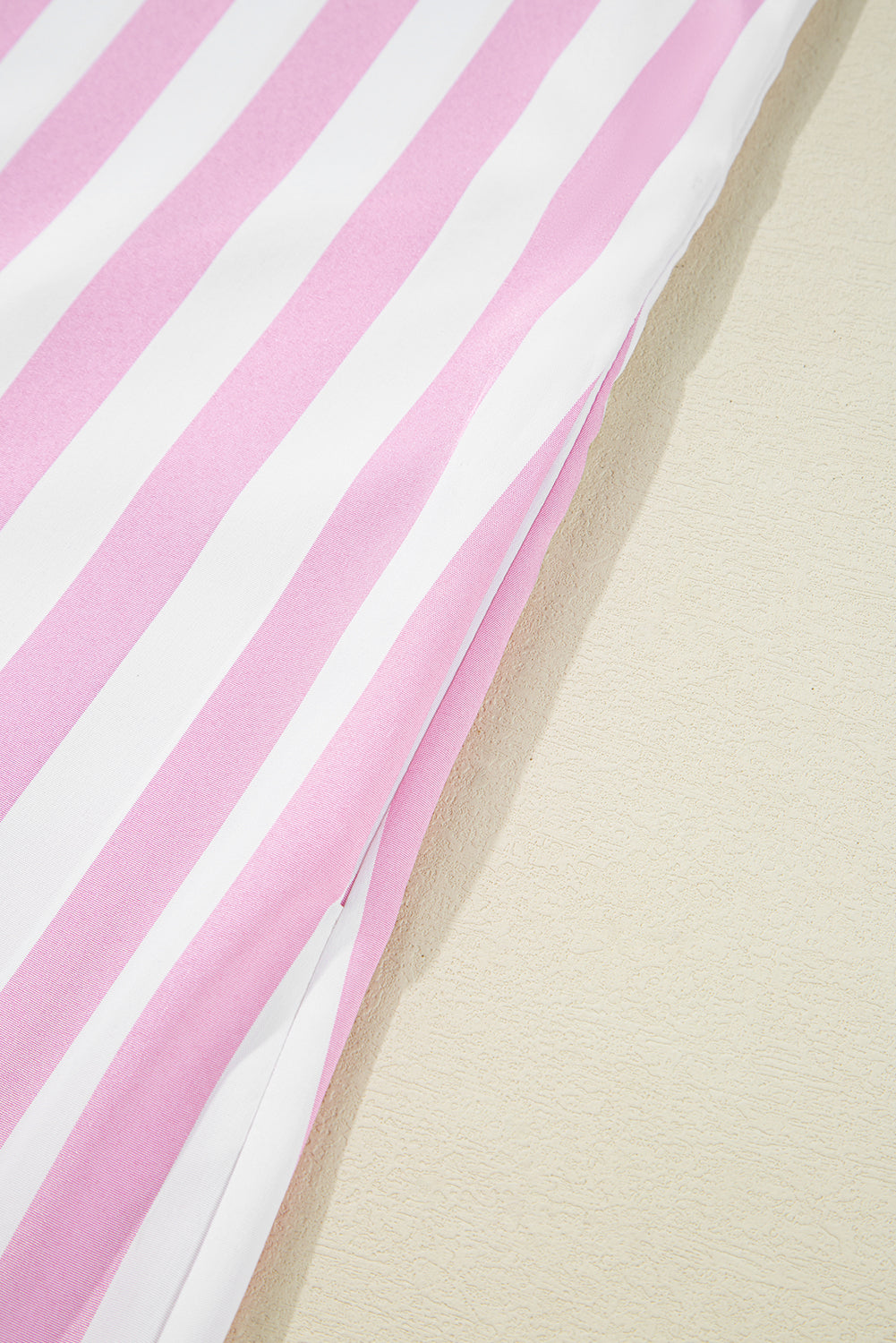 Rose Striped Long Sleeve Buttons Loose Mini Dress 48cdf42f2bd523fa