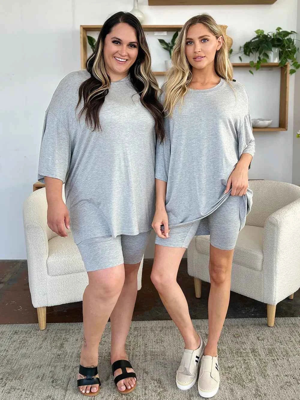 Basic Bae Bamboo Full Size Round Neck Drop Shoulder T-Shirt and Shorts Set 48f56573-f862-4939-aacb-d1a8905f0f56-Max