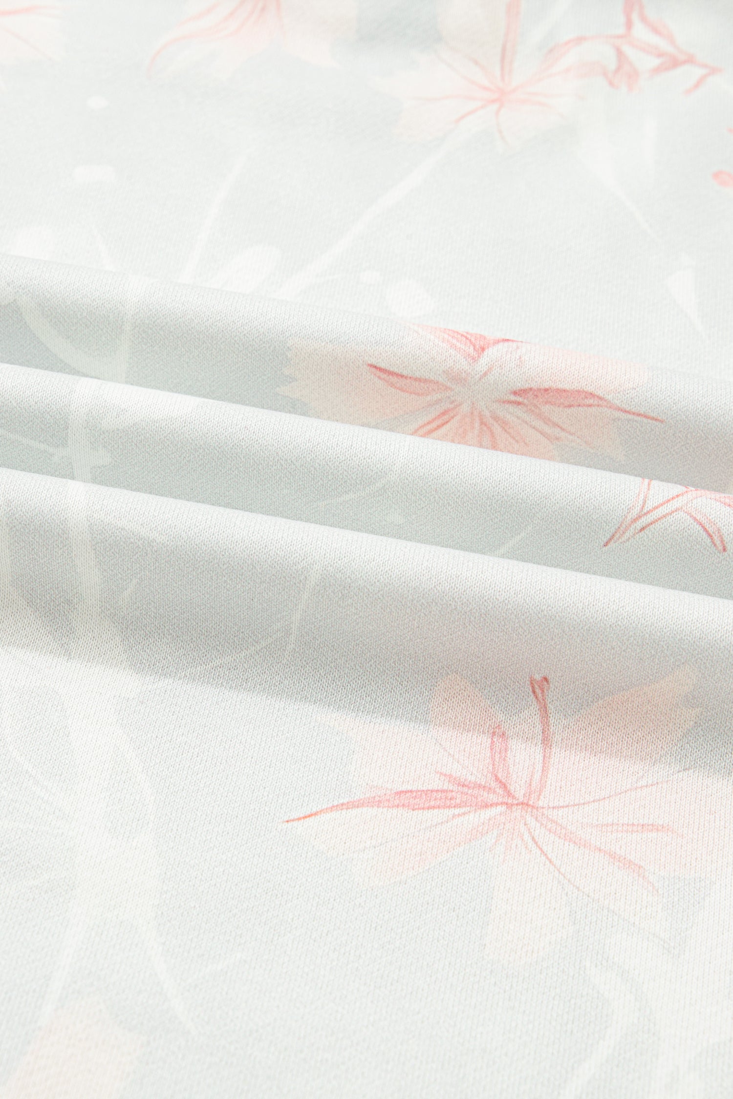 Gray Floral Print Plus Size Loose Hoodie 493f1fcd907c6889