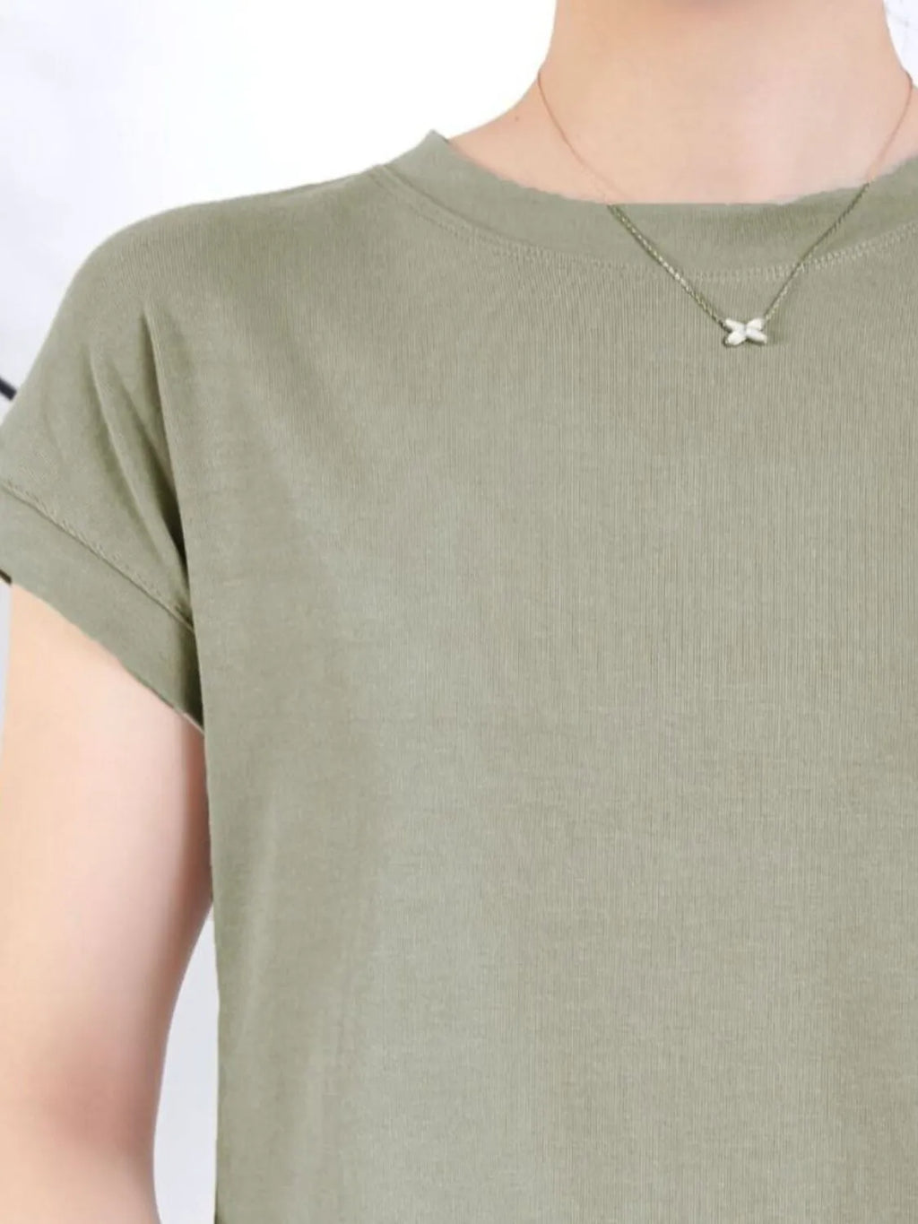 Round Neck Short Sleeve T-Shirt 4943a36a-01d5-4fbe-8cf0-b019a173dbfc-Max-Origin