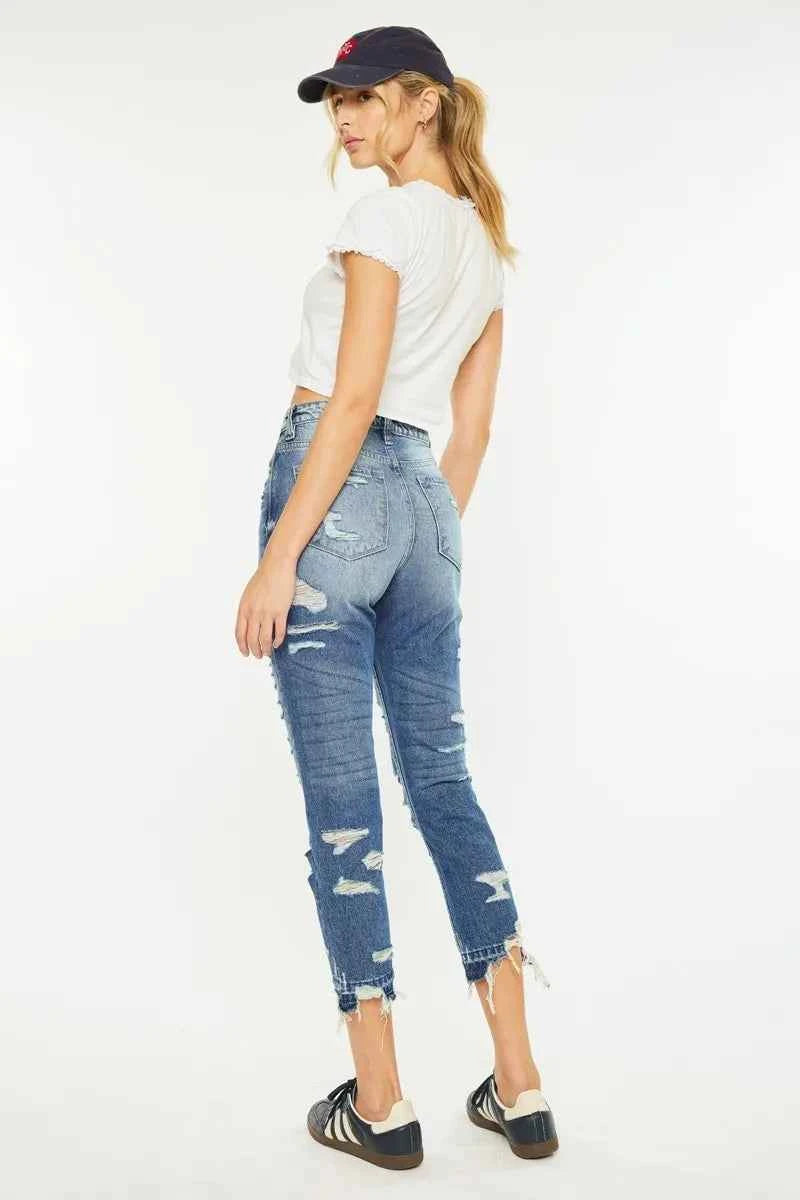 Kancan Distressed High Rise Skinny Jeans 494b137b4e5944c8bc49e27ed0e672ed-Max-Origin