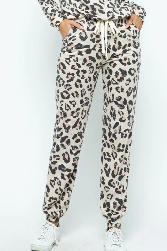 BiBi Leopard Casual Pants with Side Pockets LT.TAUPE 498833d4-1df9-424e-b8f3-d285c8833568-Max-Origin