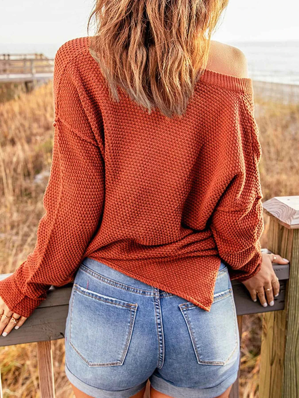 Button Detail Long Sleeve Knit Top 4999c69678d54646a0b04e248b805b12-Max-Origin