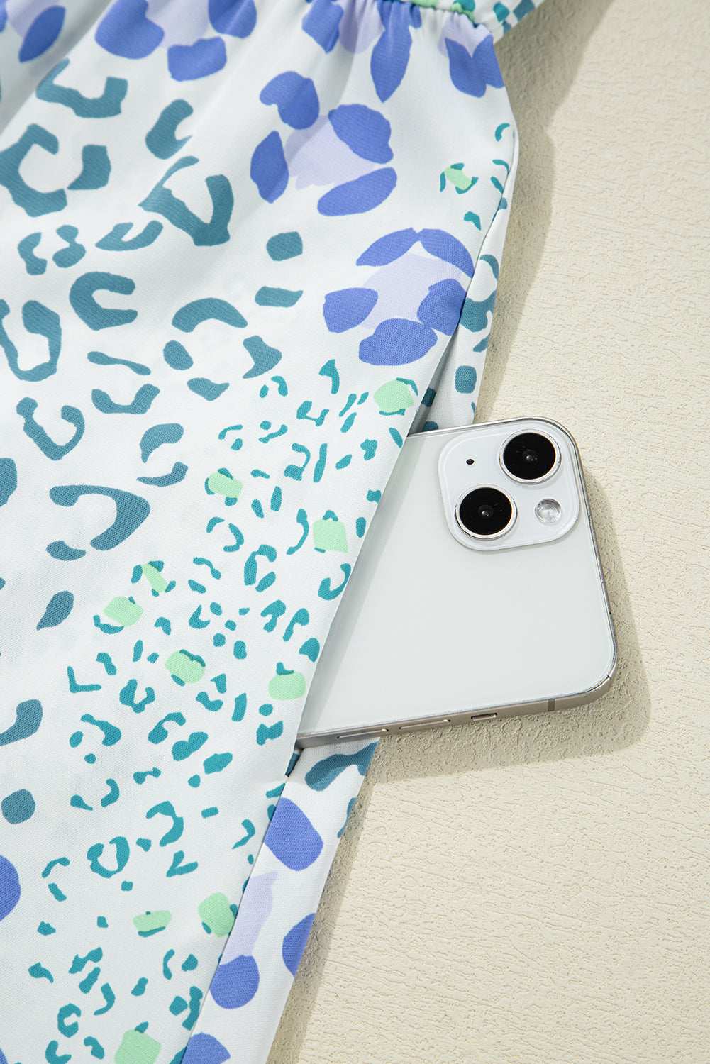 Sky Blue Leopard Bow Front Puff Sleeve Mini Dress 4a1d324f657898f2-_7