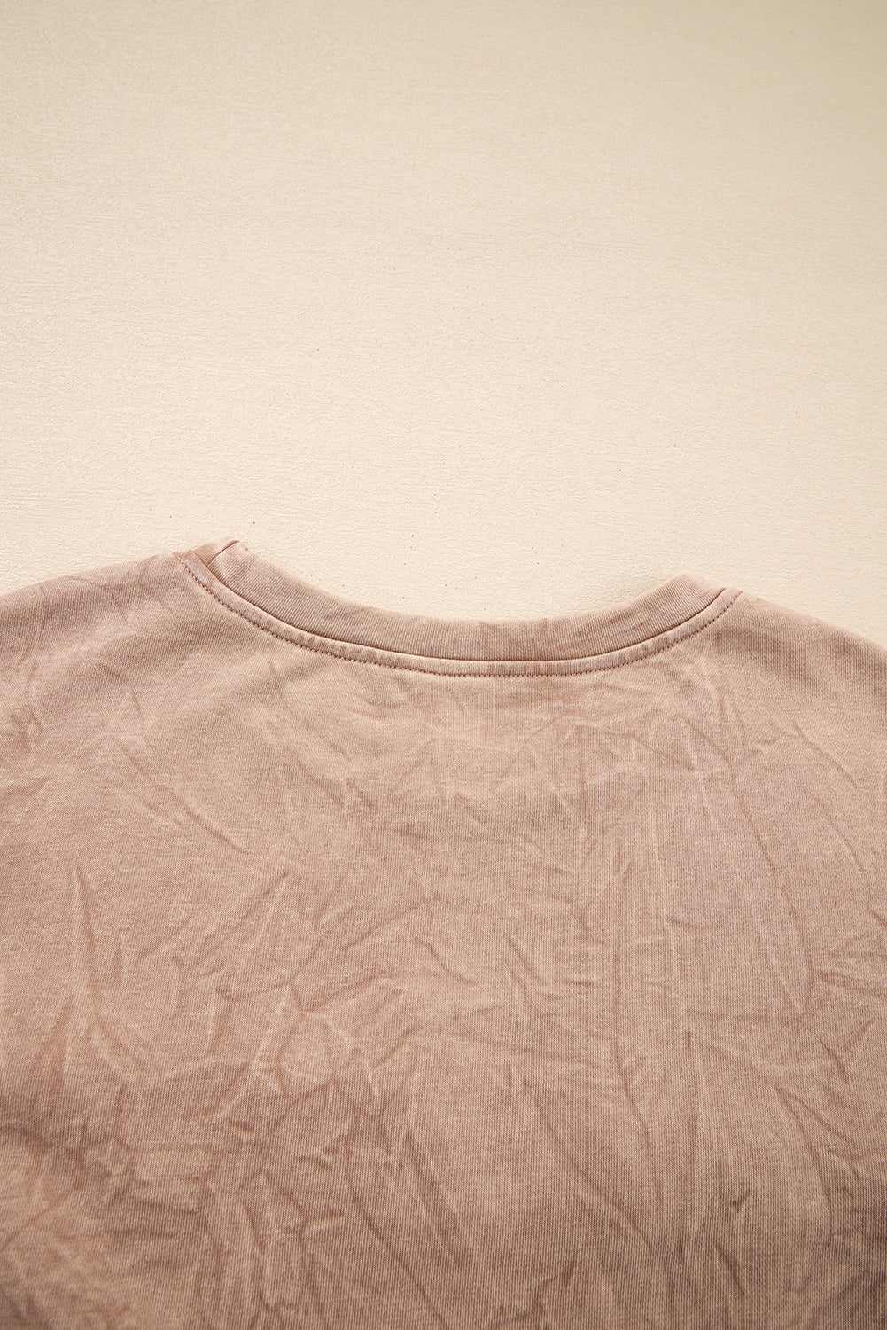 Sea Green saved by grace Letter Embroidery Mineral Wash Loose Sweatshirt 4a6fd22bfa868d8c