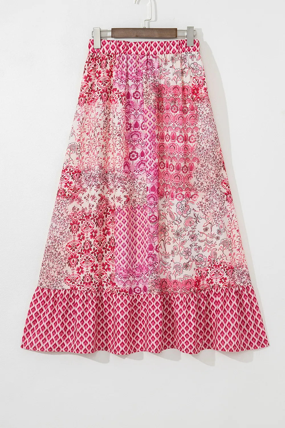 Printed Tassel Drawstring High Waist Maxi Skirt 4aa0d023-d5cf-416c-984b-572834f13278-Max