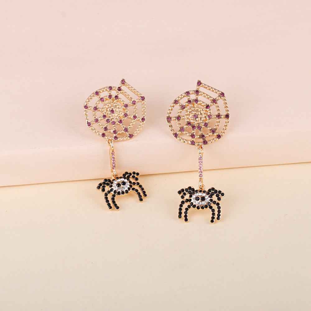 Spider Rhinestone Alloy Earrings 4aae6ae1916e411284113ccde1ff4e60-Max
