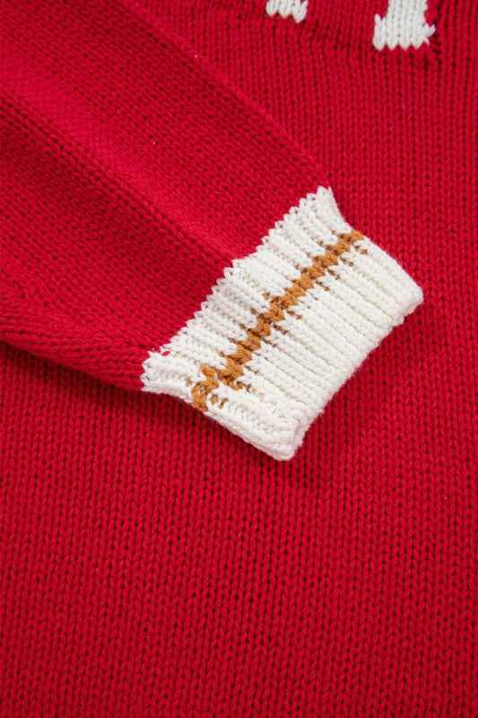 MERRY Colorblock Trim Drop Shoulder Sweater 4ac1d13f-8149-4828-88a1-da553b26c3e0