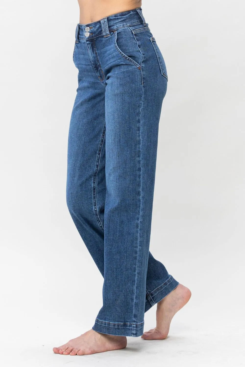 Judy Blue Full Size Double Button Wide Leg Jeans 4ae7d121-9999-4a73-9ee6-2aa9216bd57a-Max