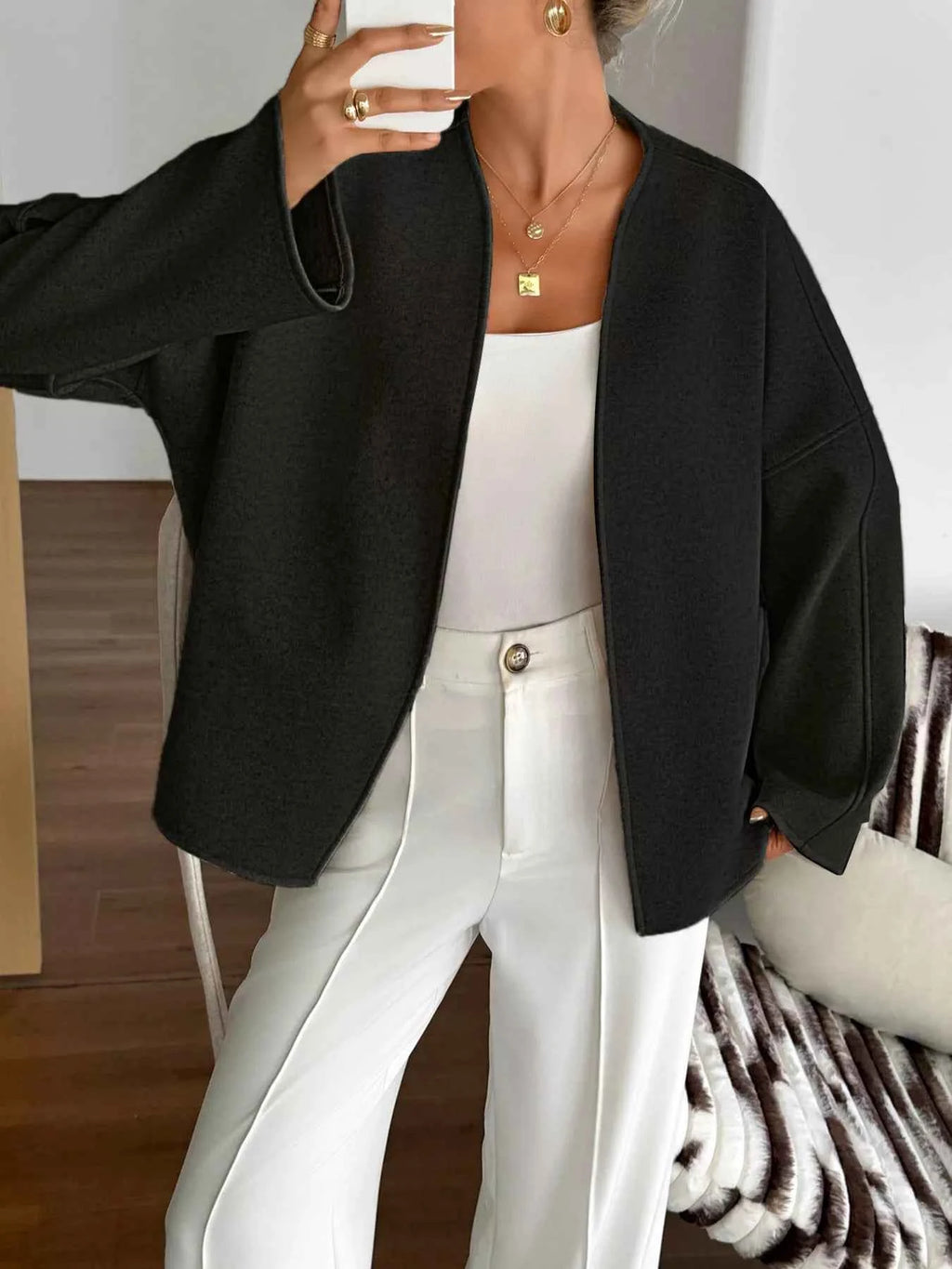 Surplice Dropped Shoulder Tie Belt Outerwear 4b413e04a3e241a2bda8cf40a19045b2-Max-Origin