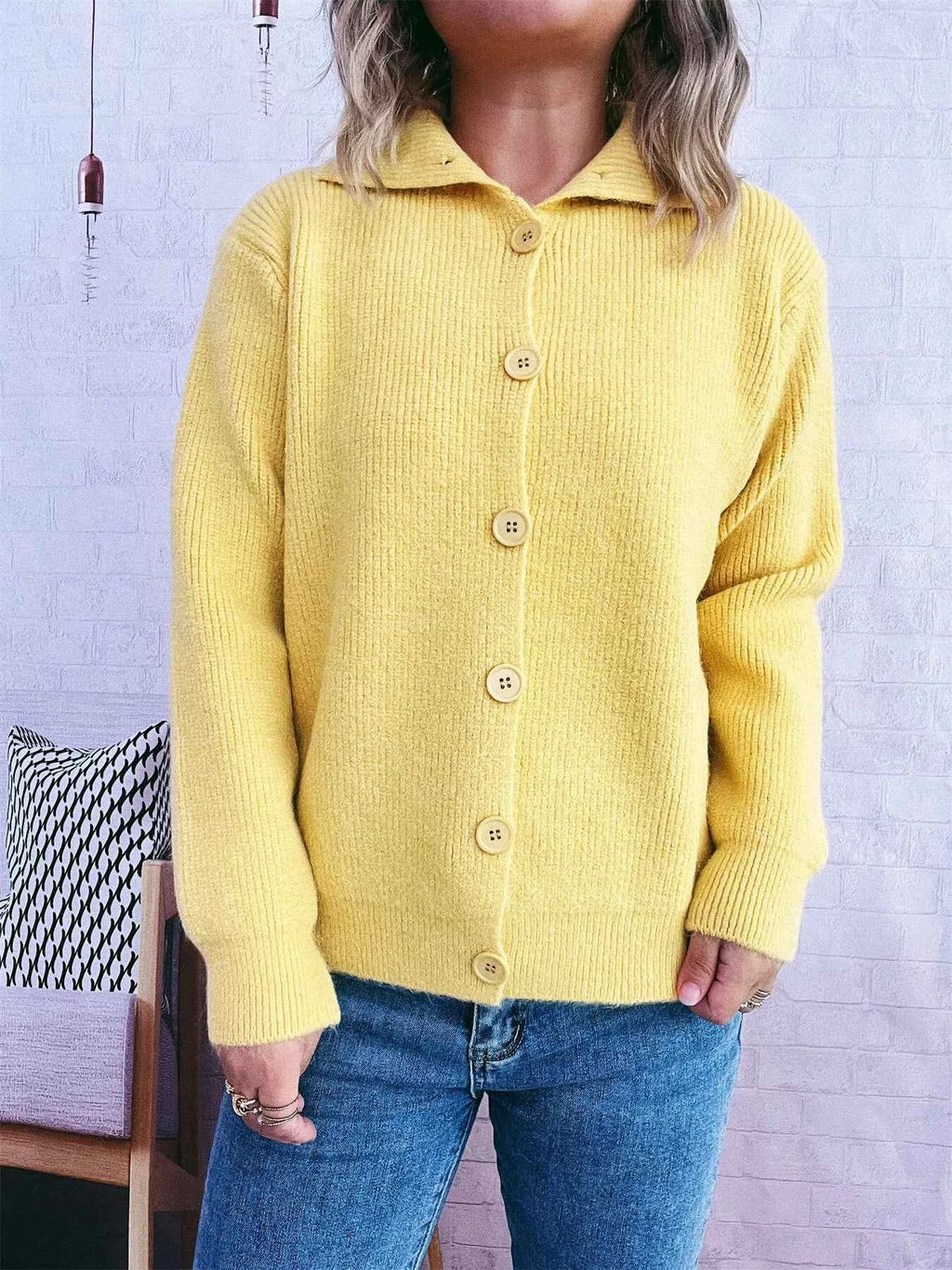 Ribbed Button-Up Cardigan 4b57a469377547a4b78746a9f3fa29f0-Max-Origin