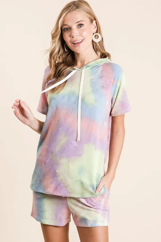 BiBi Tie Dye Terry Hoodie with Drawstring MULTI TIE DYE 4b9cac66c243427fbeb1c6e2fe19cd51-Max-Origin