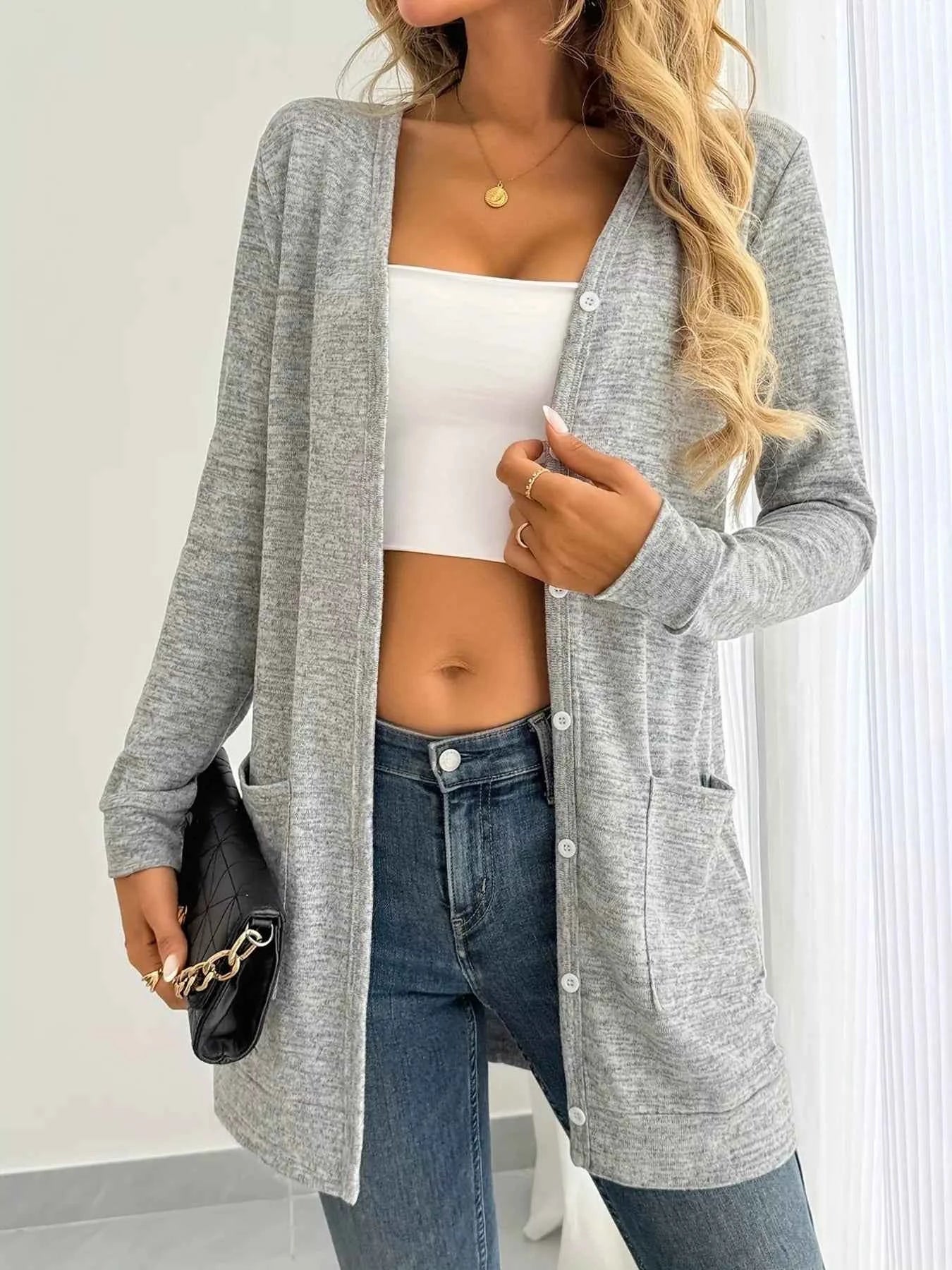 Open Front Longline Cardigan with Side Pockets 4b9e455d21254dc59690d061579c55d4-Max-Origin