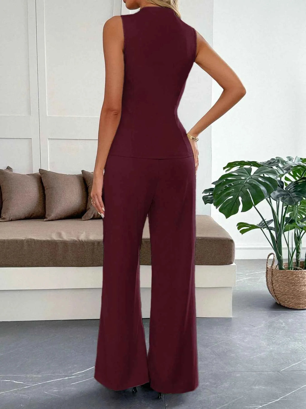 V-Neck Vest and Pants Set 4bbf3ace-a5b8-4a74-a11a-e900c89b8aeb-Max-Origin