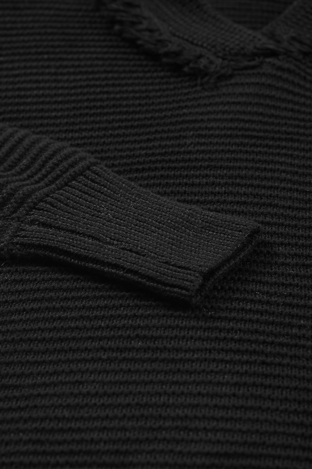 Purple Split V Neck Pullover Hooded Sweater 4bd0453129f9ba2d