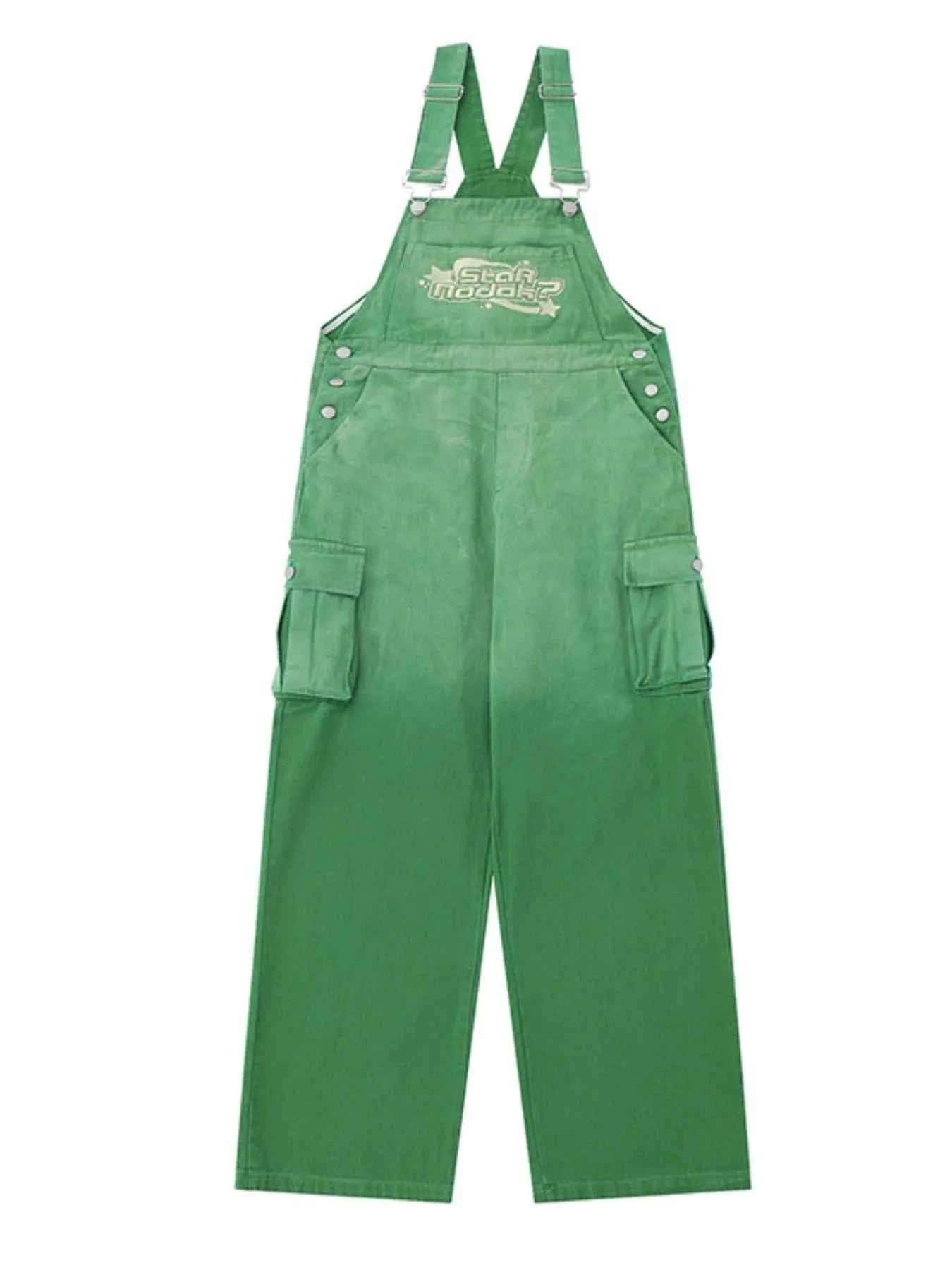 Gradient Wide Leg Overalls Green 4bec733c-a74a-4a87-8c57-cbdebbb50c58-Max-Origin