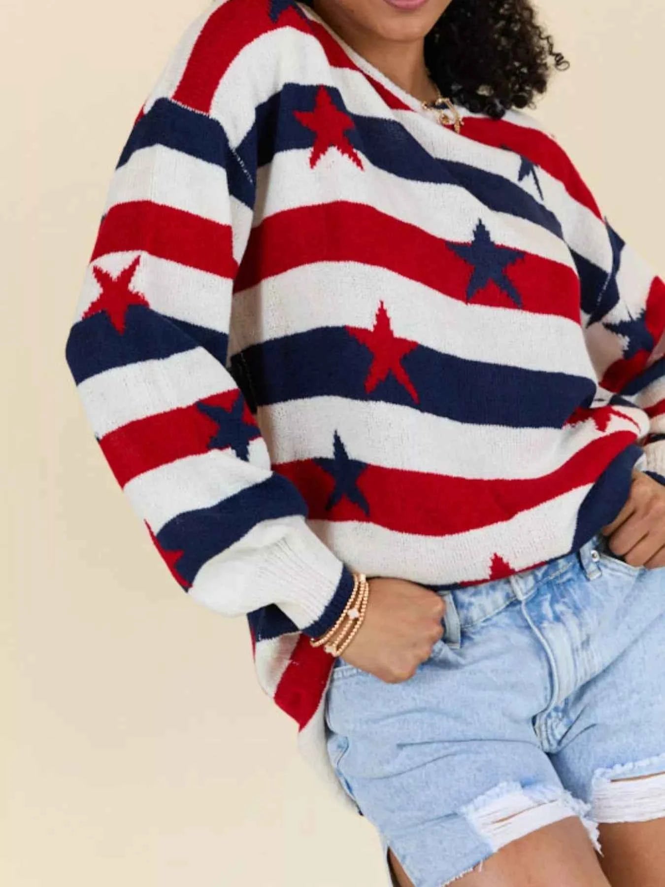 Stars and Stripes Long Sleeve Sweater 4c28f377-71c0-458d-b4f8-4554bd5cde9a-Max-Origin