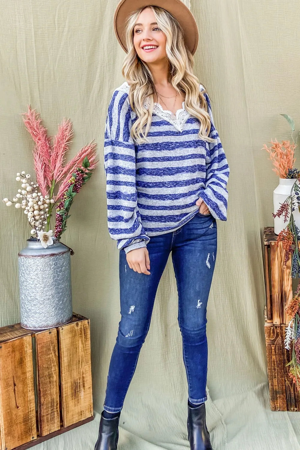 And The Why Striped Lace Detail V Neck Top 4ca9e418-058b-4bf6-9c8e-1c63cd7eb74f-Max