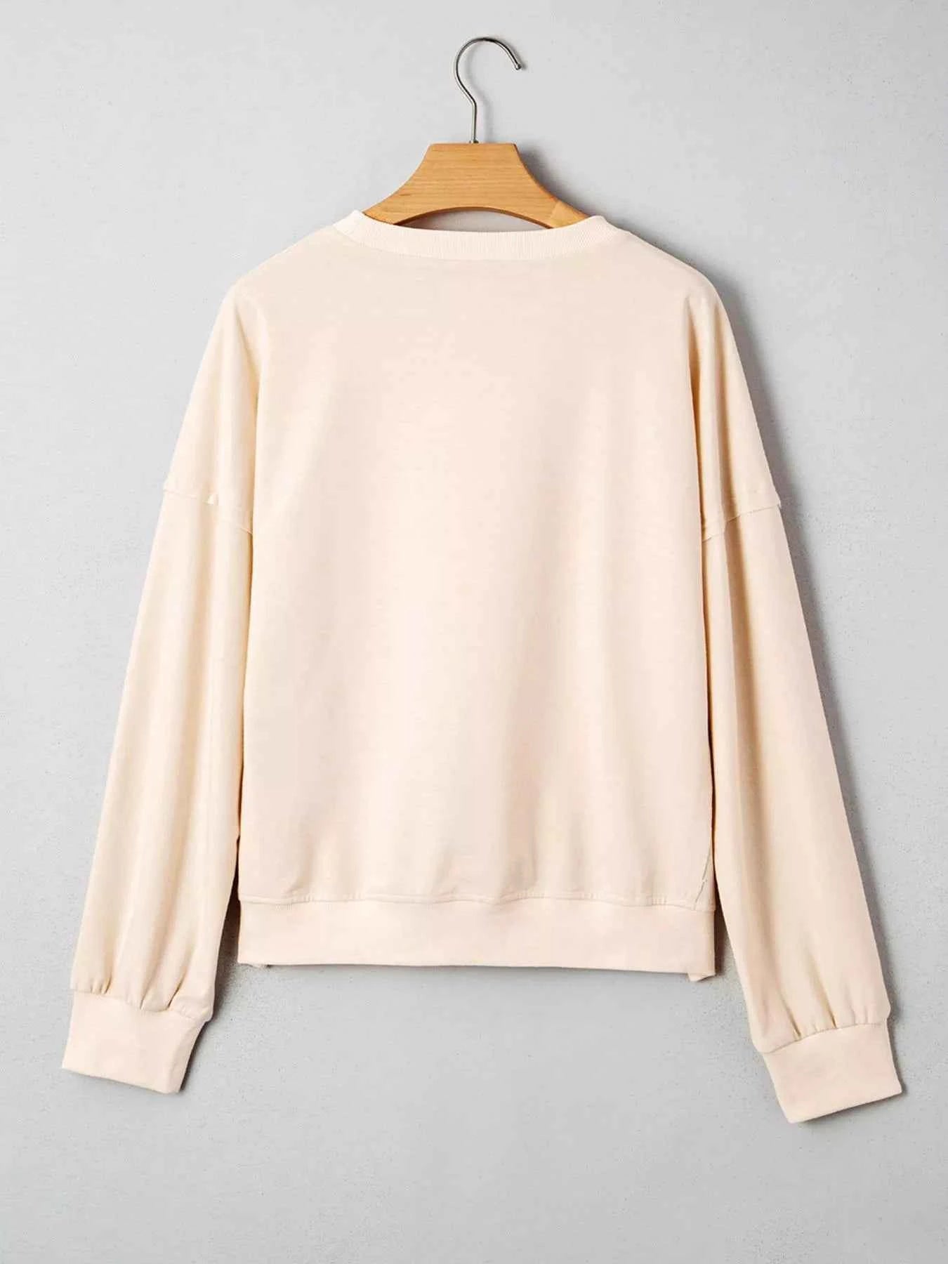 Raw Edge Flower Patch Drop Shoulder Casual Top 4cc5d0c0-7c48-4c51-aed6-49b0148354bd-Max-Origin