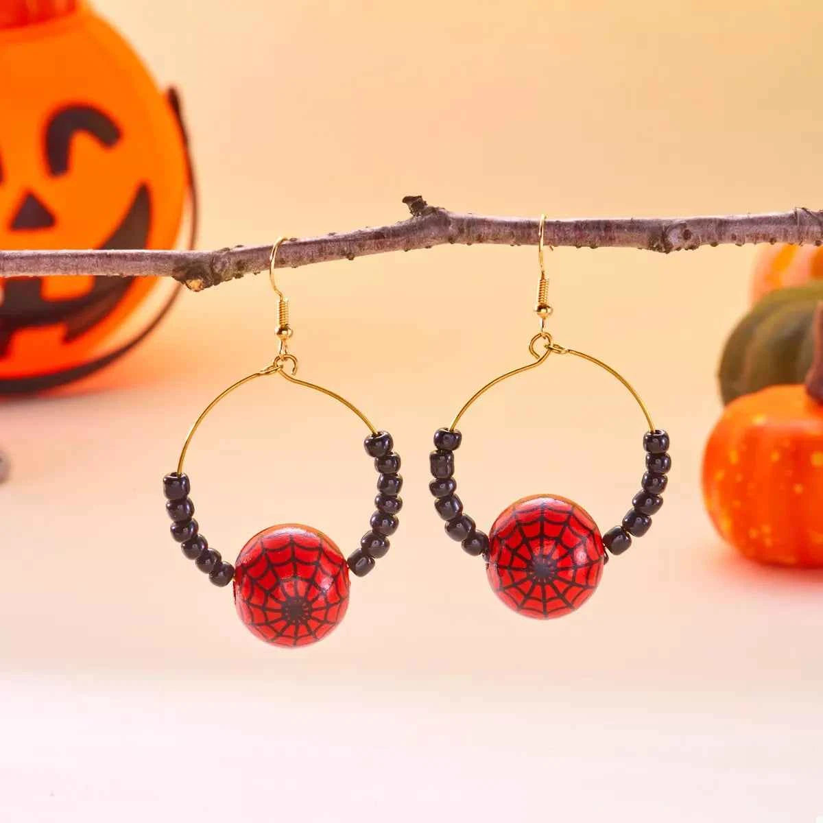 18K Gold-Plated Halloween Bead Earrings 4cfcb386-3d3d-4eb5-b05e-aec496654b6a-Max-Origin