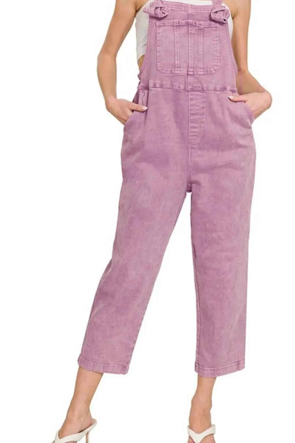 Zenana Washed Knot Strap Relaxed Fit Overalls 4de16feb-98a9-4d62-91bd-86d56383cf7f-Max-Origin
