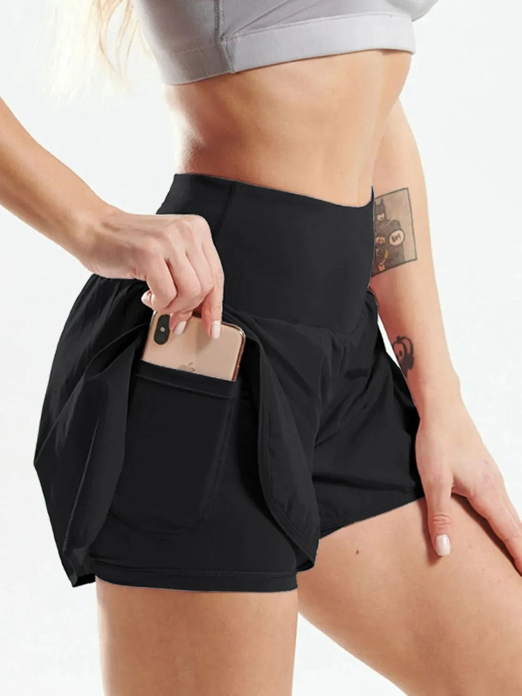 Pocketed High Waist Active Shorts 4de75cfa-4a31-4ced-a2e0-75b5c37a2da4-Max-Origin