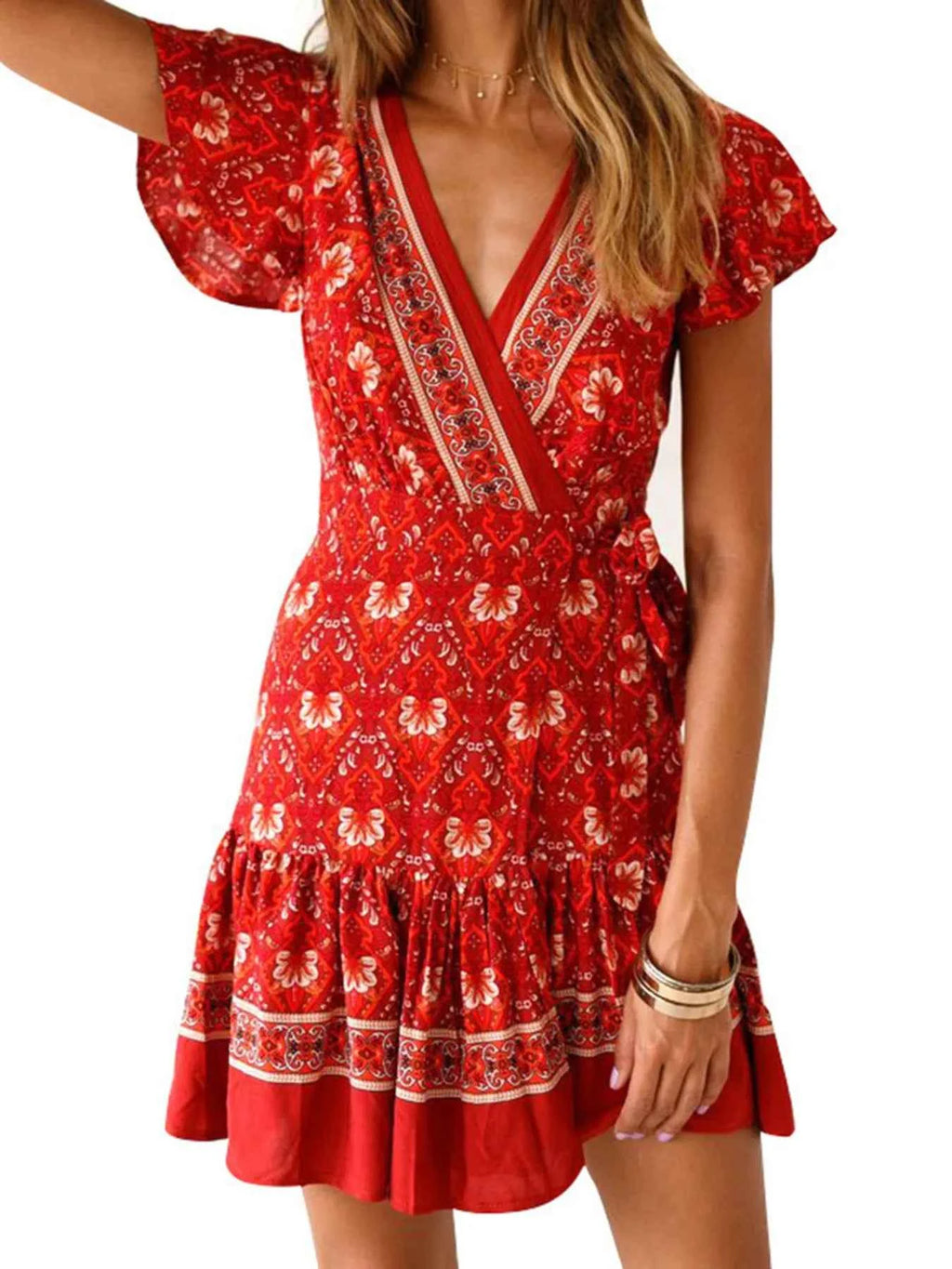 Surplice Flutter Sleeve Mini Dress 4e2db5f1f05c4f35a24af06f47e397e5-Max-Origin