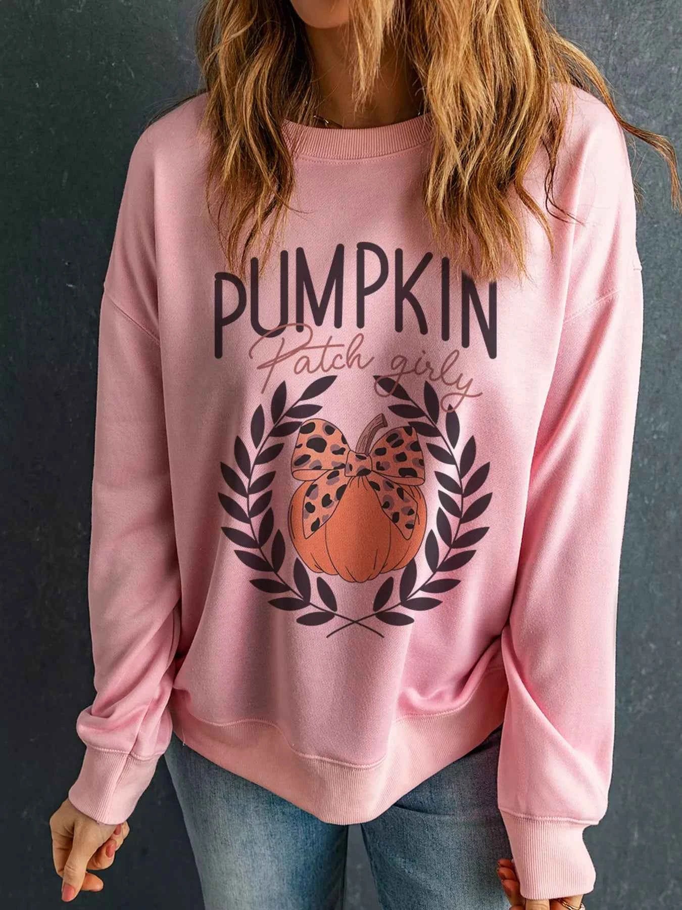 Halloween Leopard Bowknot Pumpkin Graphic Sweatshirt 4e3c00c0c86e4f948caea7bb713d5f7b-Max-Origin