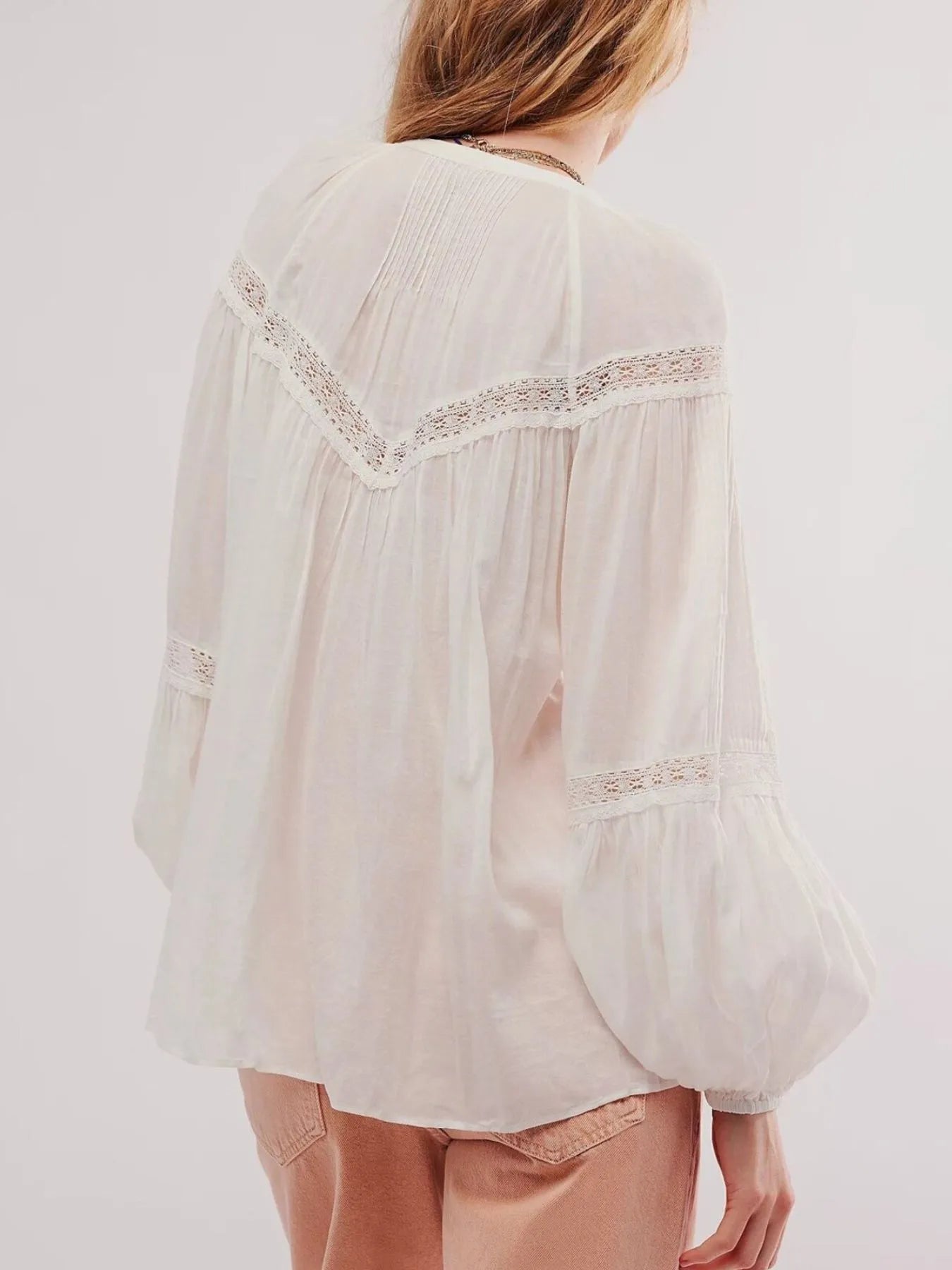 Lace Trim Balloon Sleeve Blouse 4e8257a4-8c13-4944-8fdd-8fdbf8daf1d0-Max-Origin