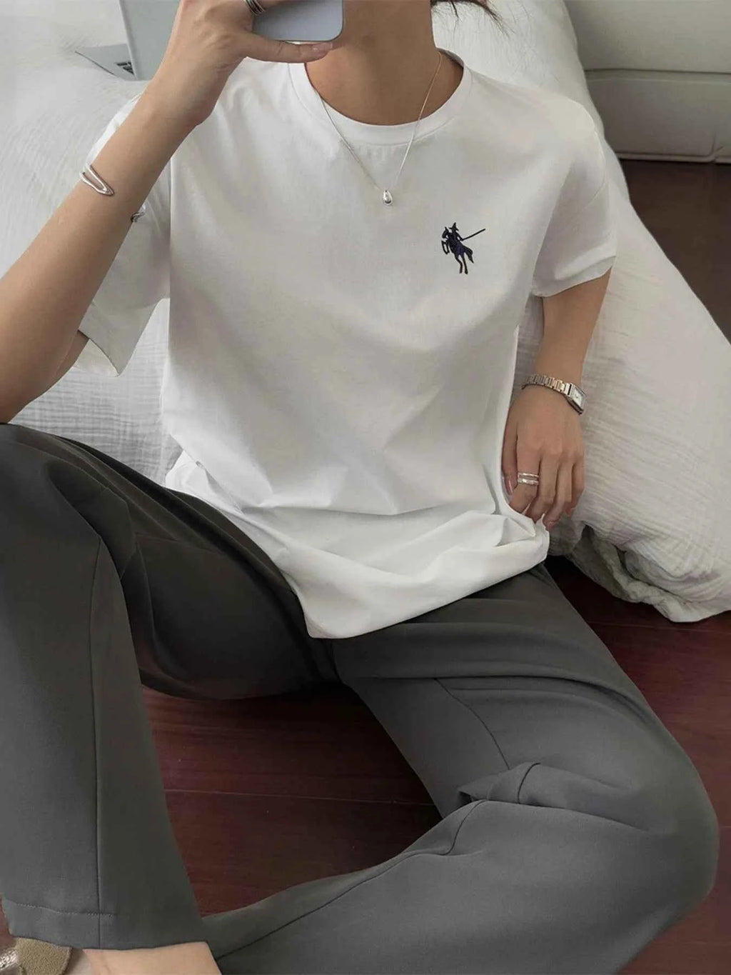 Round Neck Short Sleeve T-Shirt 4f23f7dd0dc441fc9eb572ec545f3286-Max-Origin