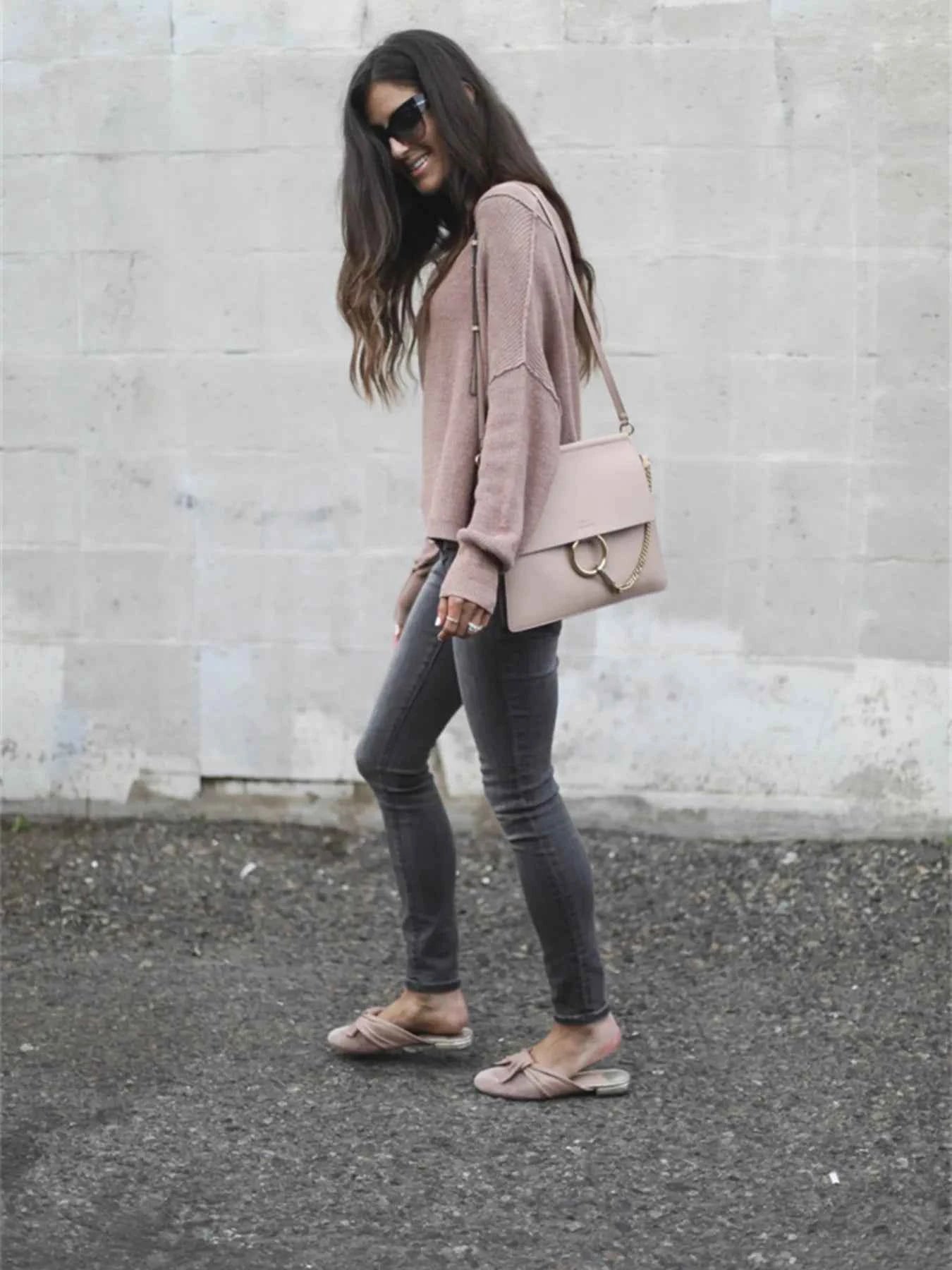 Ribbed Relaxed Fit Long Sleeve Sweater 4f429fd150514a5782fd84f1cd632077-Max-Origin