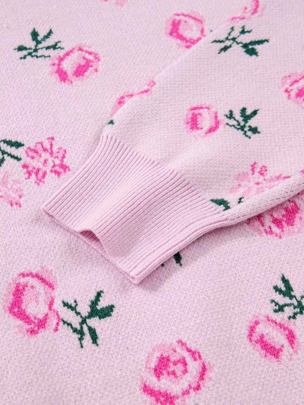 Floral Drop Shoulder Cropped Sweater 4f4415c9ea714d2298332d2f5a4411e8-Max-Origin