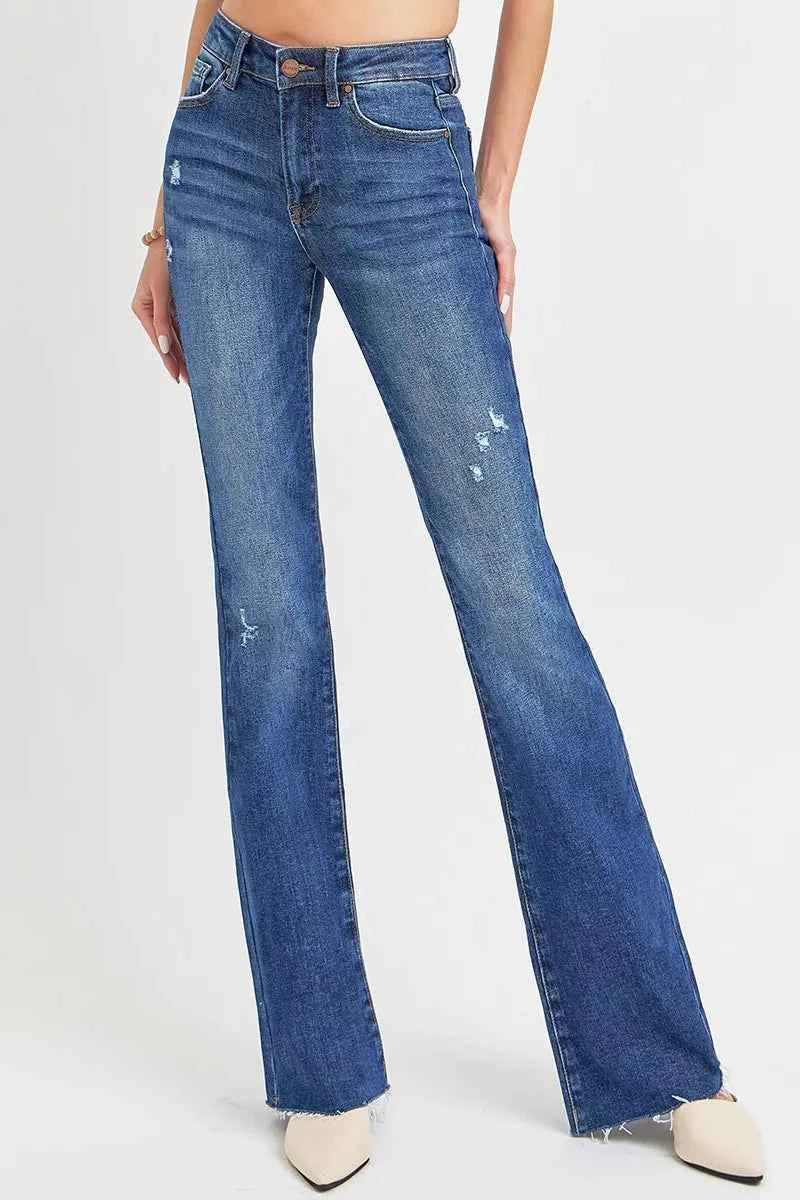 RISEN Full Size Distressed Mid Rise Flare Jeans Plus Size 4f4c65f1606d4c2c836cc014e723e329-Max-Origin