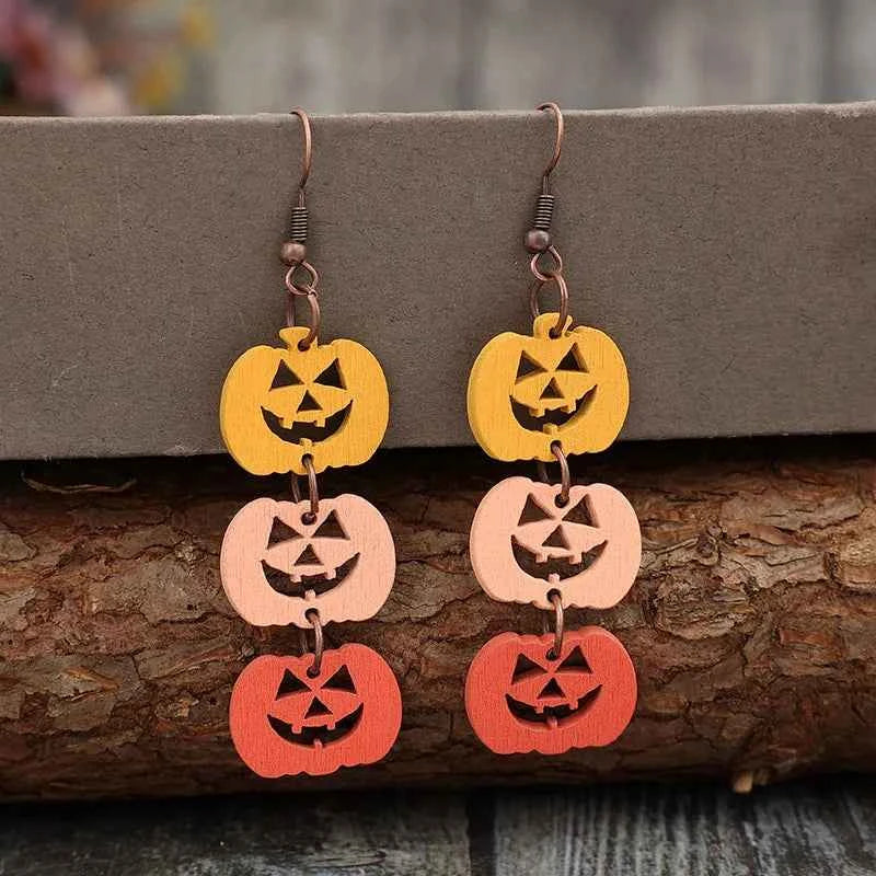 Wooden Contrast Pumpkin Earrings 4f65b448-417e-4853-ad55-7aa9940b1e77-Max