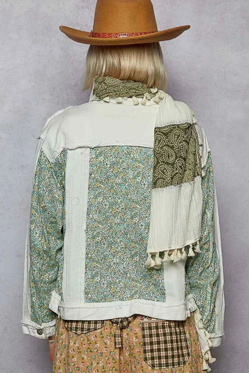 POL Button Down Patchwork Denim Jacket with Floral Print Details 50225119-ccd1-465c-9bc3-800cf779e9ed-Max-Origin