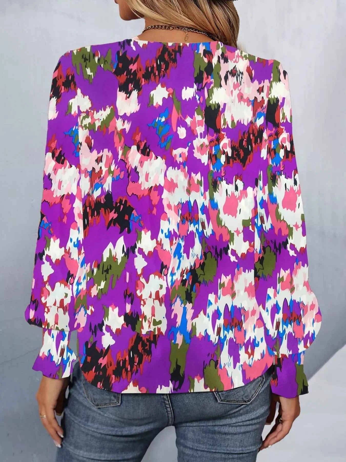 Printed Button Up Long Sleeve Shirt 502e733c-baff-45c2-8160-cdb1e7e05298-Max-Origin
