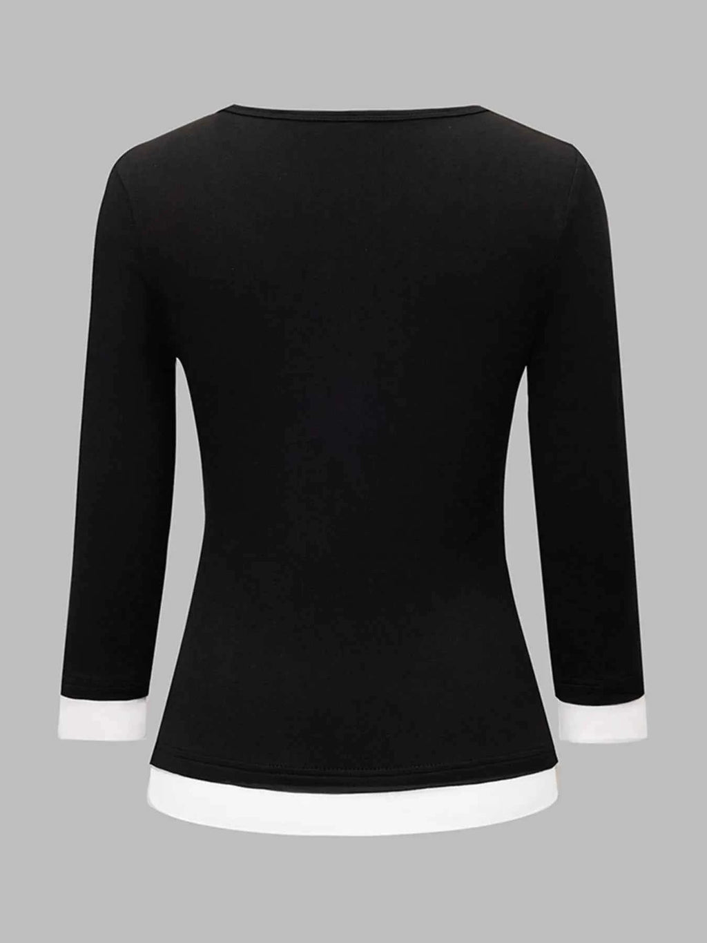 Contrast Trim Long Sleeve T-Shirt 50dab5996bb94862a067a5d7e2cc631b-Max-Origin