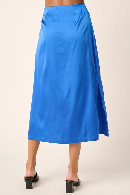 Mittoshop Side Slit Satin Midi Skirt 50e3811f-8dd4-4891-baaa-5b0f360c96be-Max