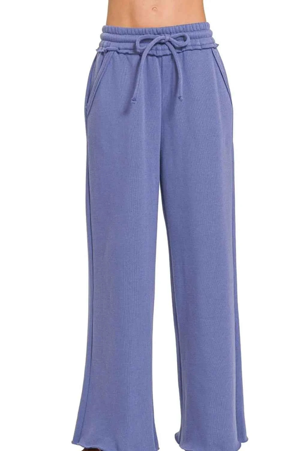 Zenana Fleece Exposed Seam Wide Leg Sweatpants MARLIN 512e0dab-b2f3-4500-8e1d-02e99eaa622c-Max-Origin